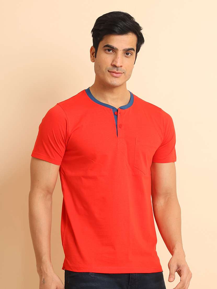 men short sleeves plain t-shirt - 21724976 - Standard Image - 1