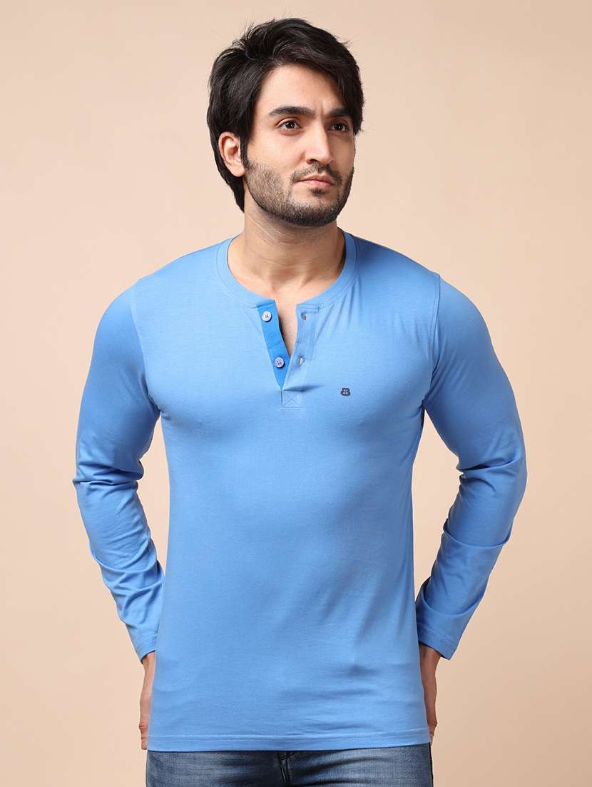 men long sleeves plain t-shirt