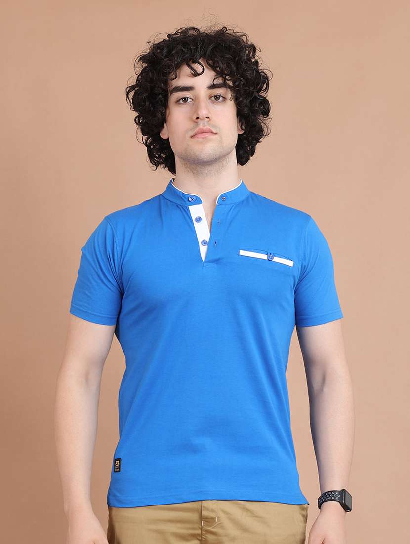 men short sleeves plain t-shirt