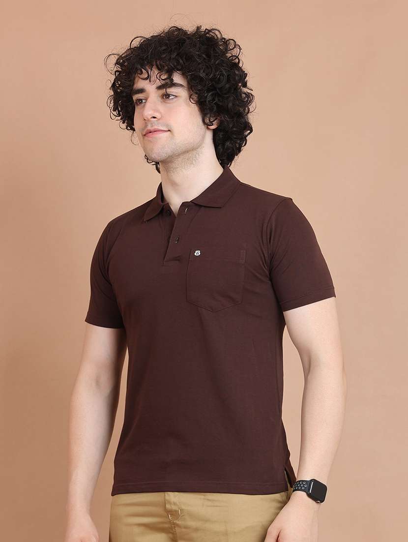 men short sleeves plain polo t-shirt - 21725006 -  Standard Image - 1