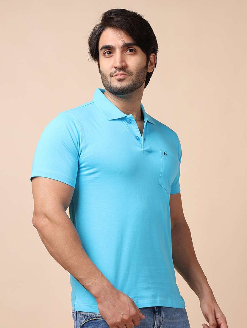 men short sleeves plain polo t-shirt - 21725022 -  Standard Image - 1