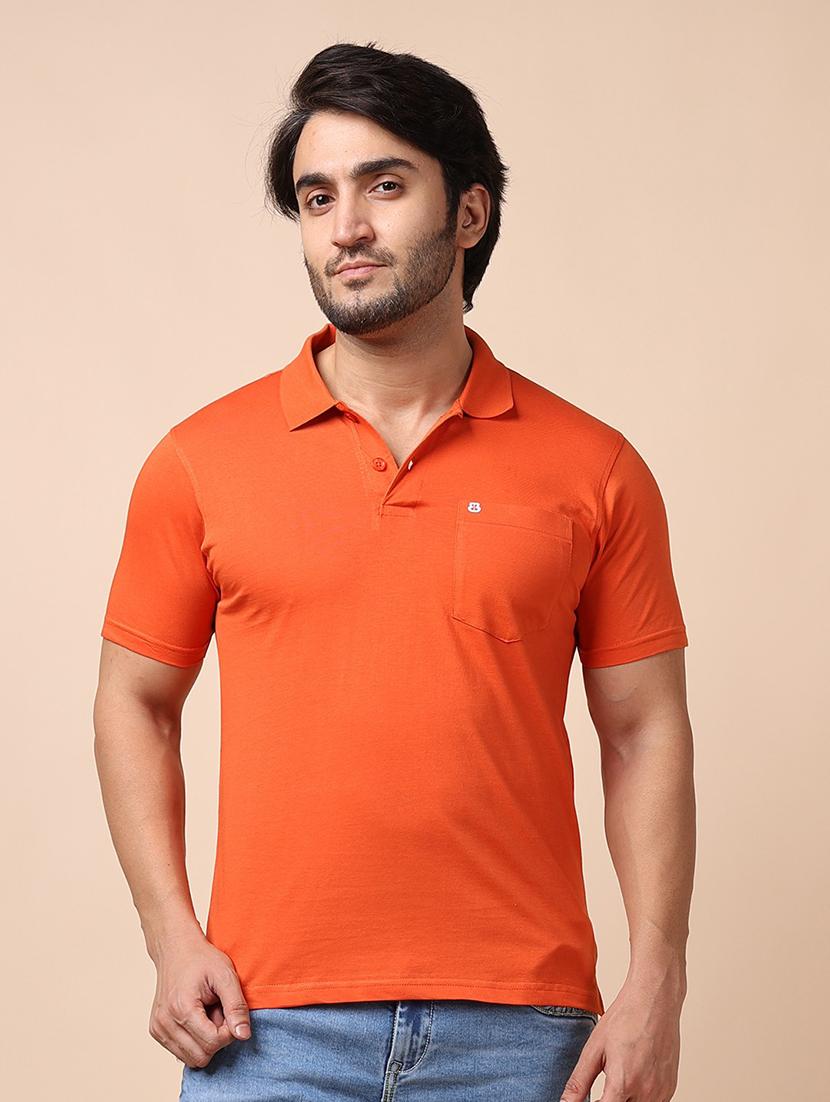 men short sleeves plain polo t-shirt - 21725024 - Zoom Image - 0