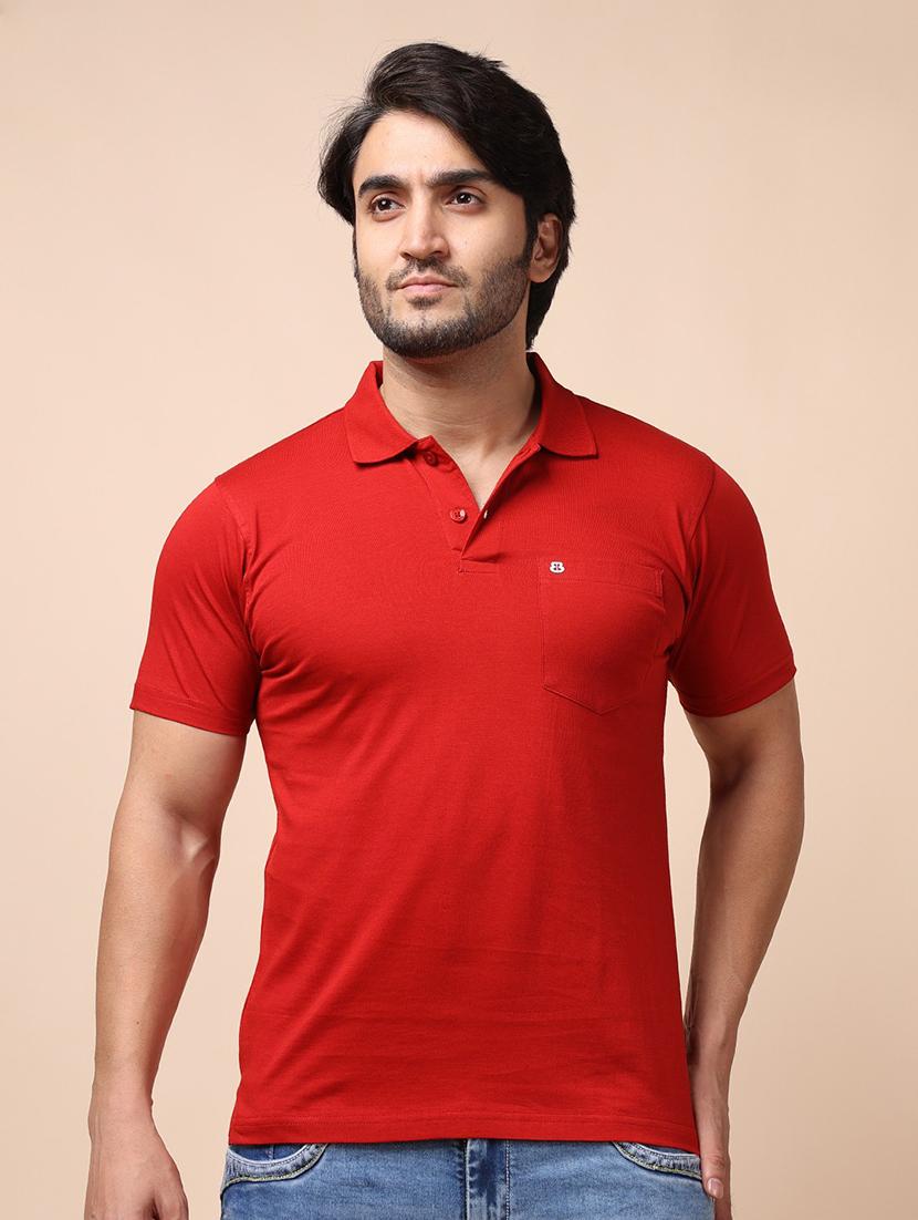 men short sleeves plain polo t-shirt - 21725026 - Zoom Image - 0