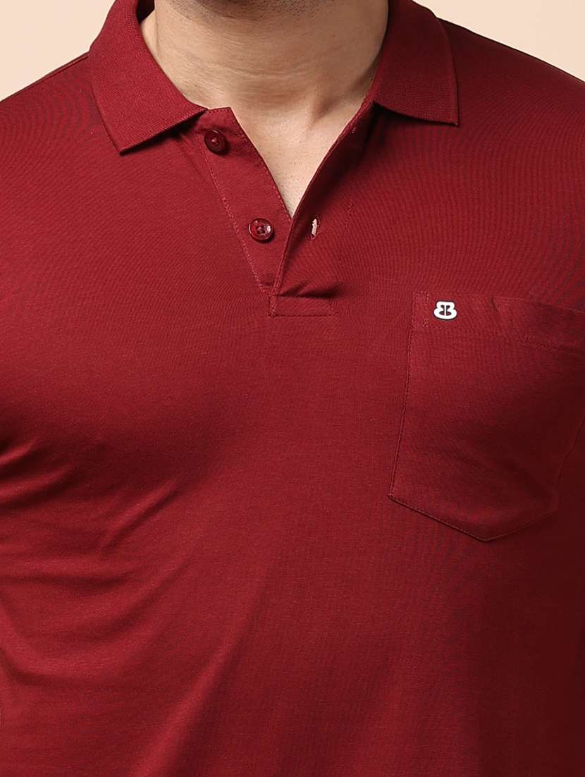men short sleeves plain polo t-shirt - 21725030 - Standard Image - 4