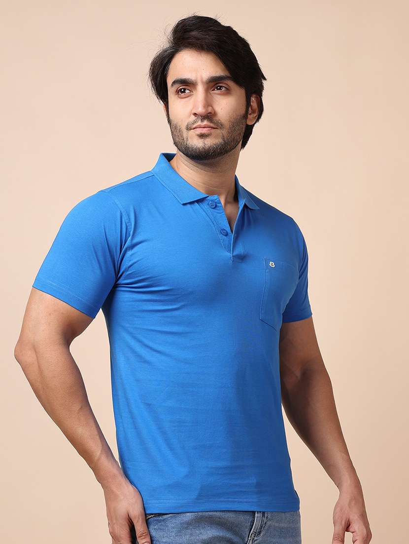 men short sleeves plain polo t-shirt - 21725035 -  Standard Image - 1