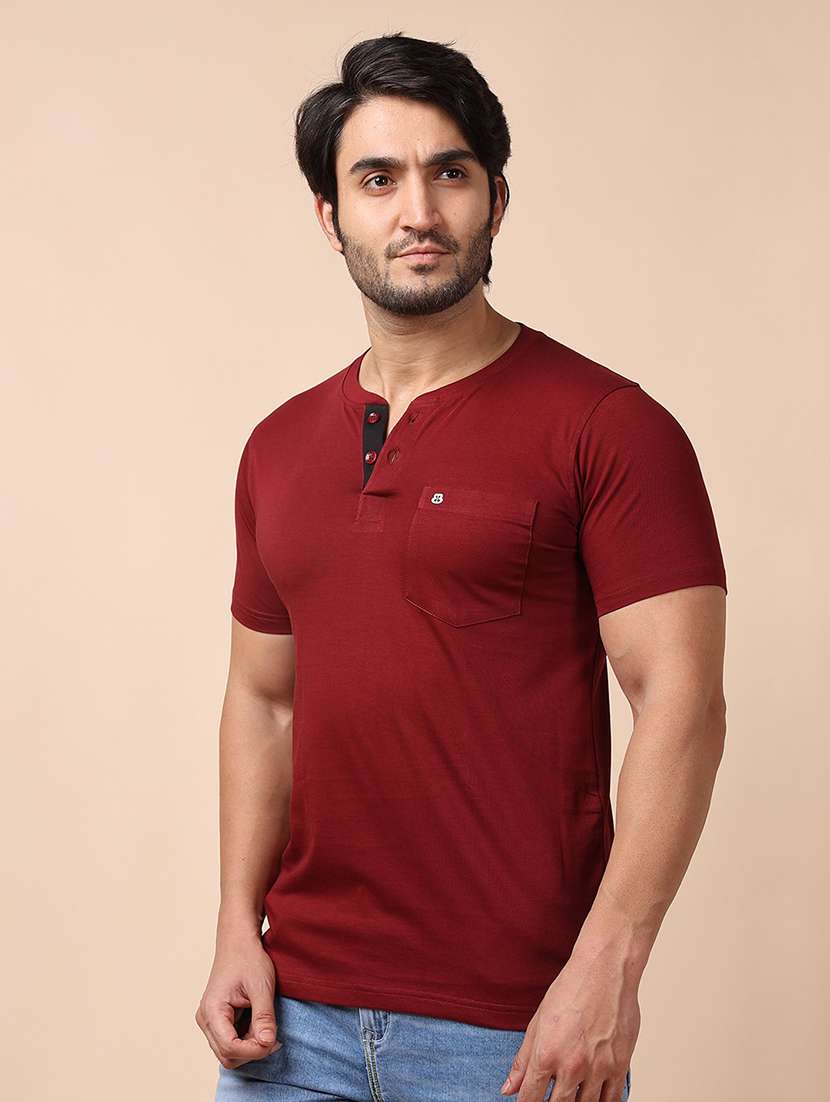 men short sleeves plain t-shirt - 21725063 - Standard Image - 1