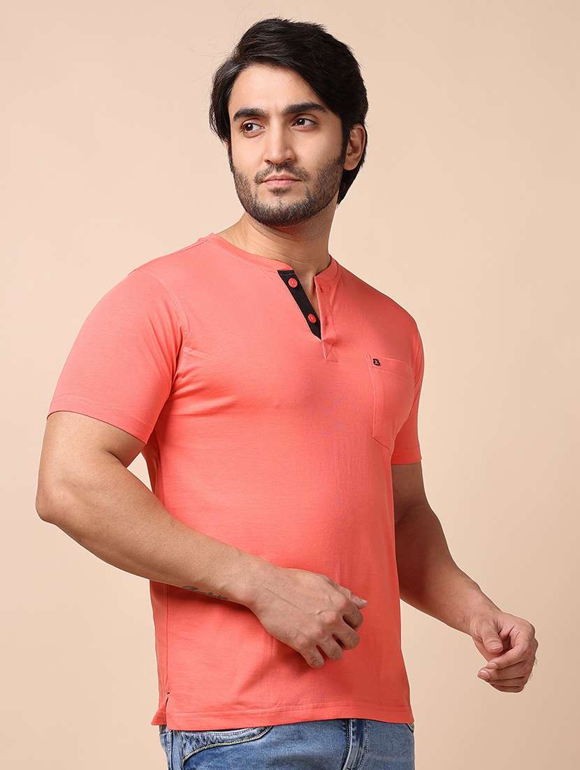 men solid short sleeves t-shirt - 21725068 - Standard Image - 1