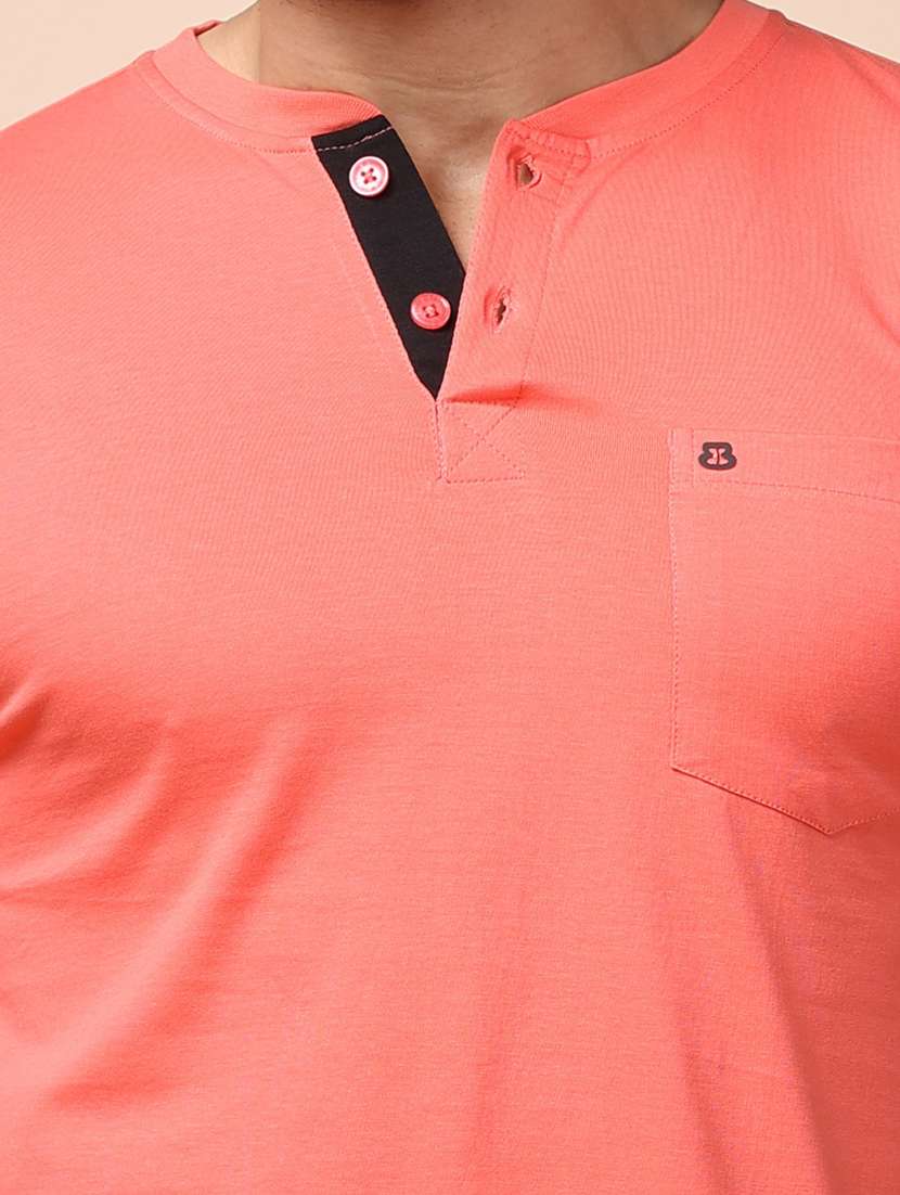 men solid short sleeves t-shirt - 21725068 - Standard Image - 4