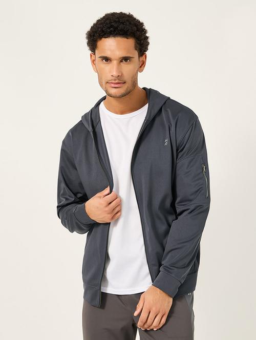 men solid long sleeve casual jacket - 21725201 - Standard Image - 0