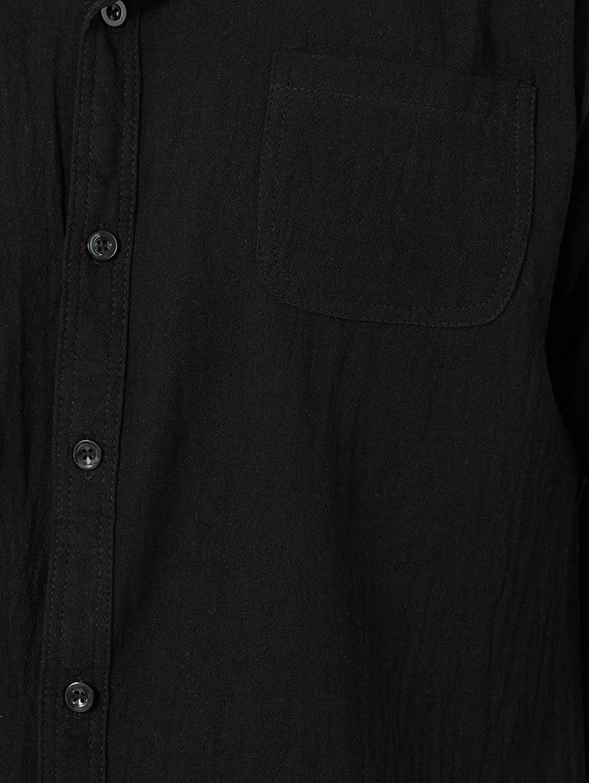 men solid casual shirt - 21725203 - Standard Image - 4