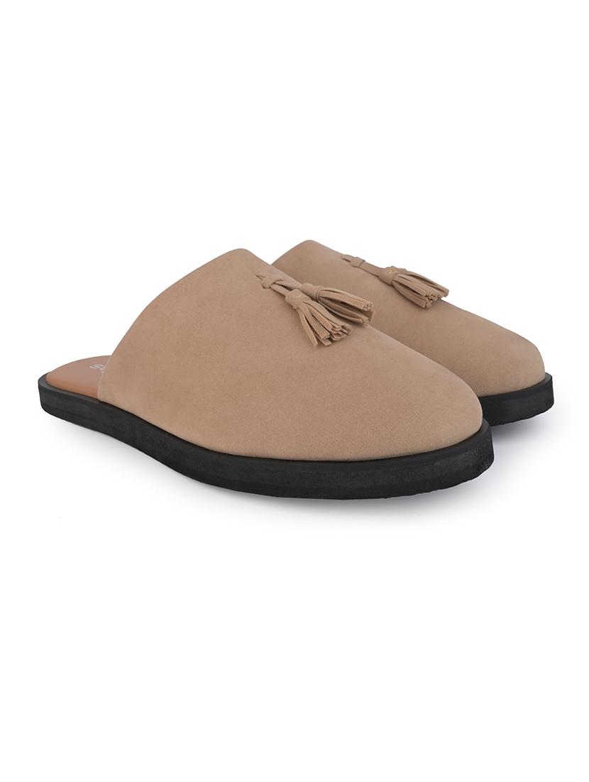 men solid slip on mules - 21725210 - Standard Image - 1
