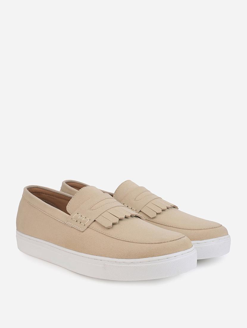 men solid slip on loafer - 21725240 - Standard Image - 1