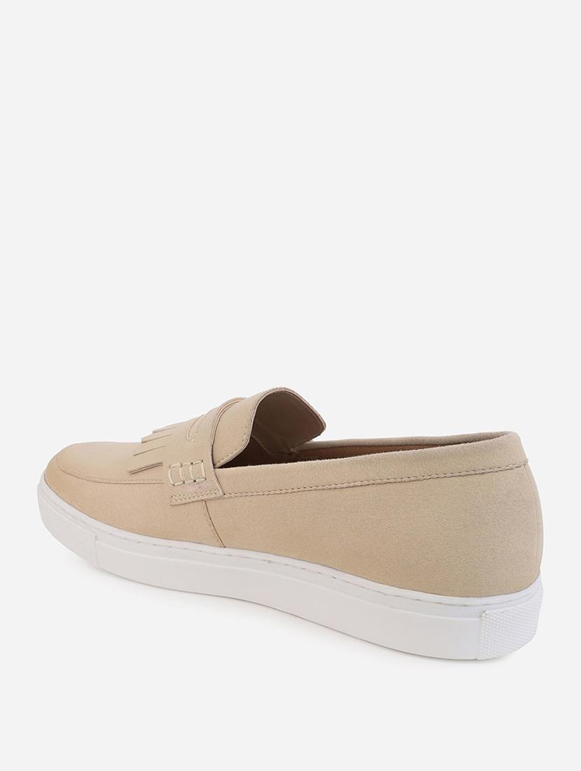 men solid slip on loafer - 21725240 - Standard Image - 4