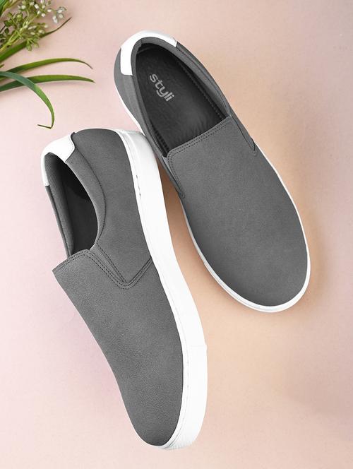 men grey slip on slipon - 21725251 -  Standard Image - 0