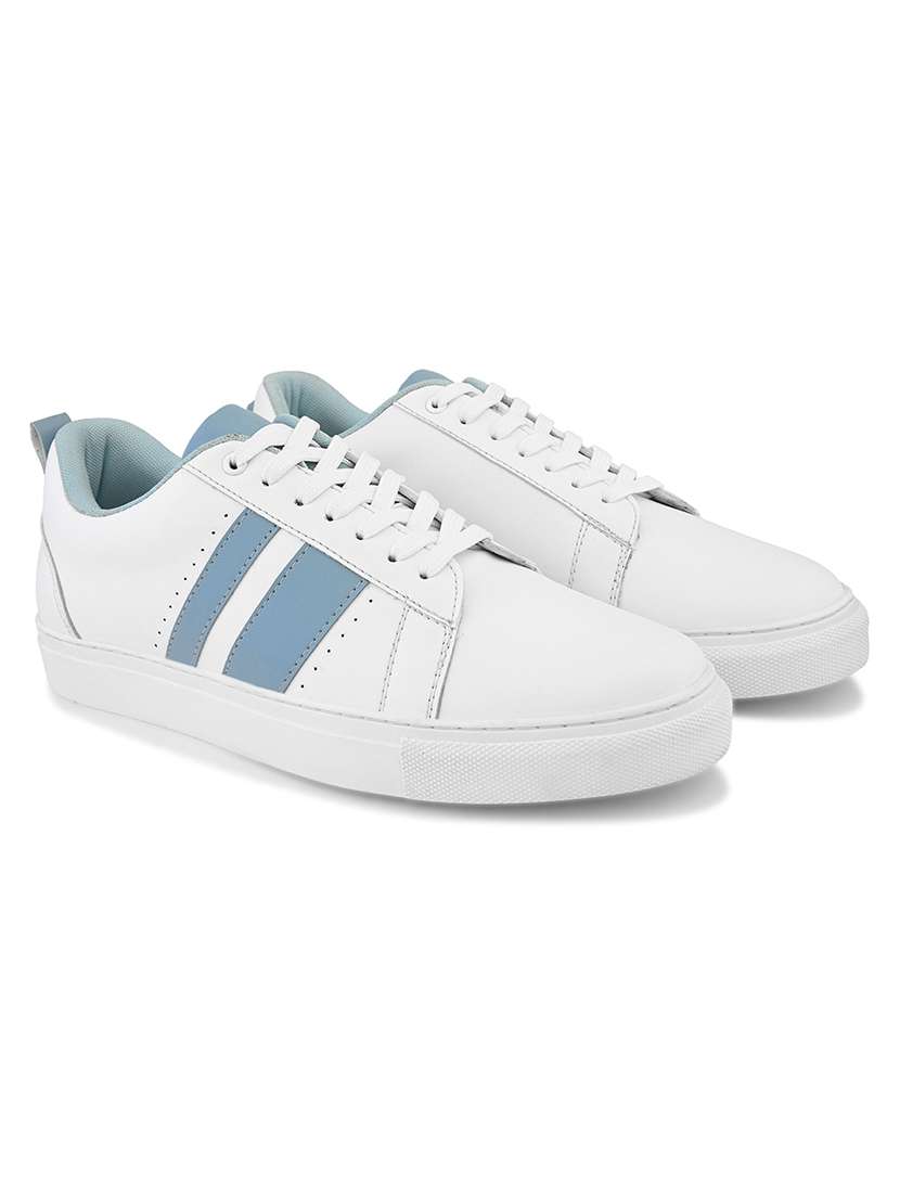 men white lace up sneaker - 21725264 -  Standard Image - 1