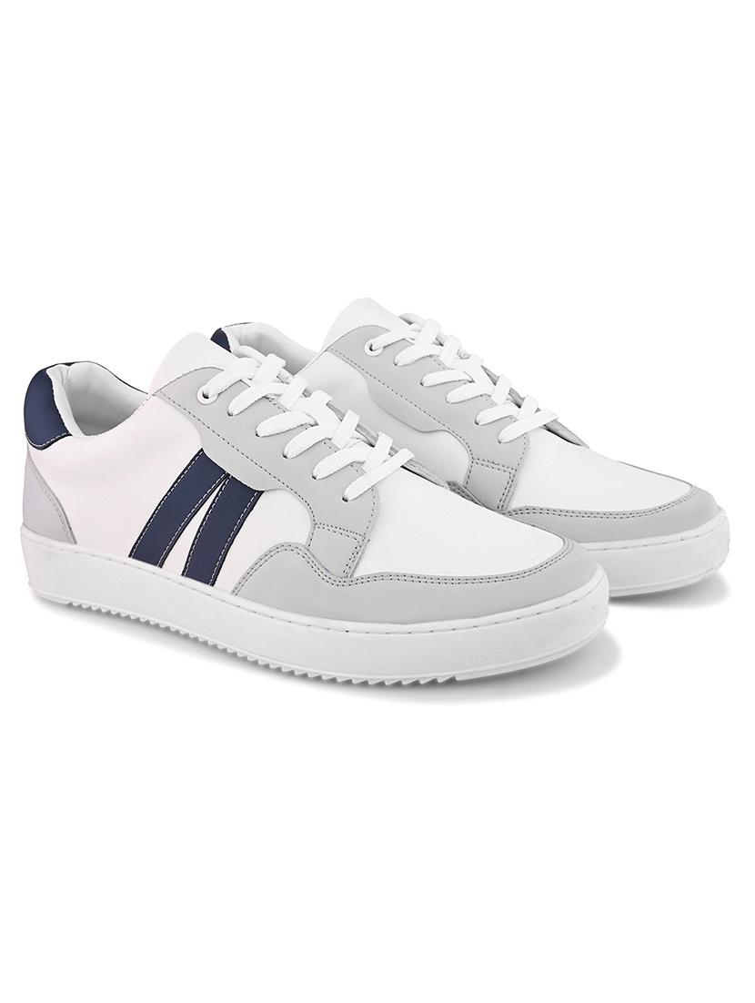 men white lace up sneaker - 21725270 -  Standard Image - 1