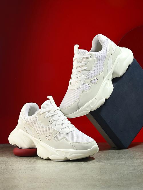 men white lace up sneaker - 21725274 -  Standard Image - 0