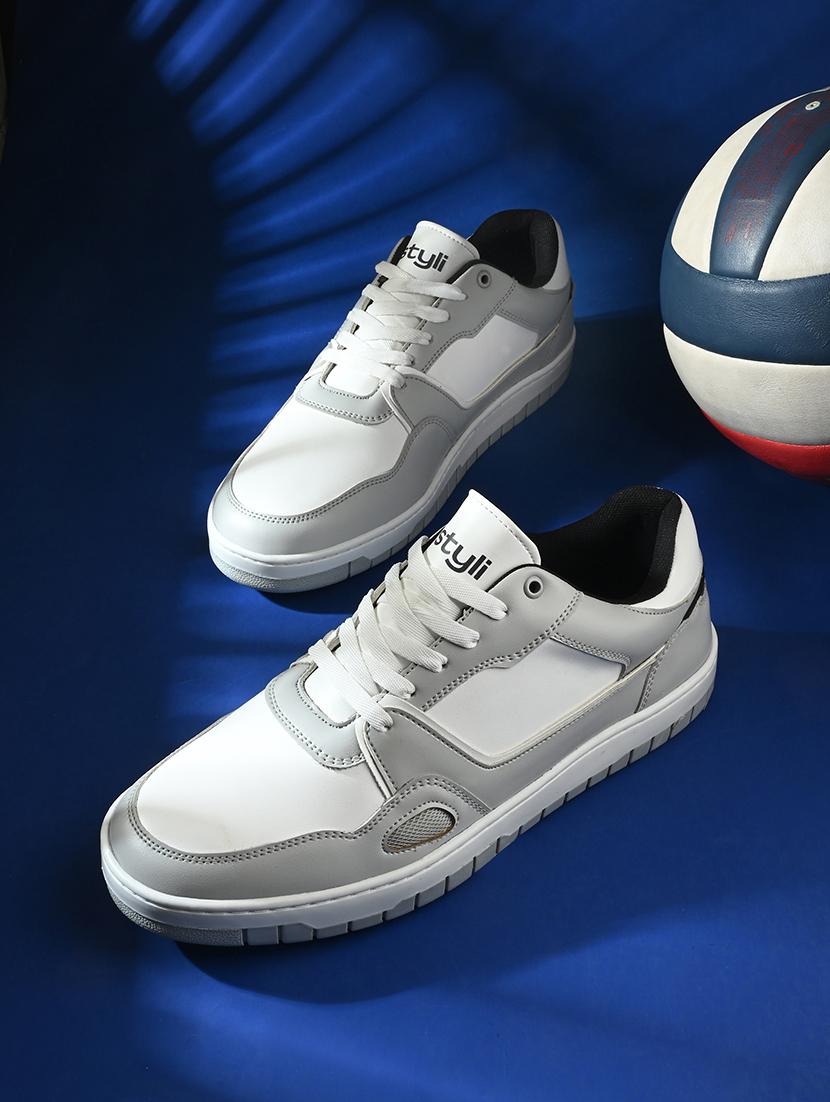 men grey lace up sneaker - 21725277 - Zoom Image - 0