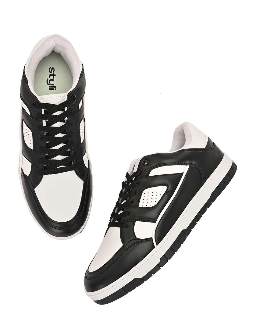 Men Color Block Lace Up Sneaker