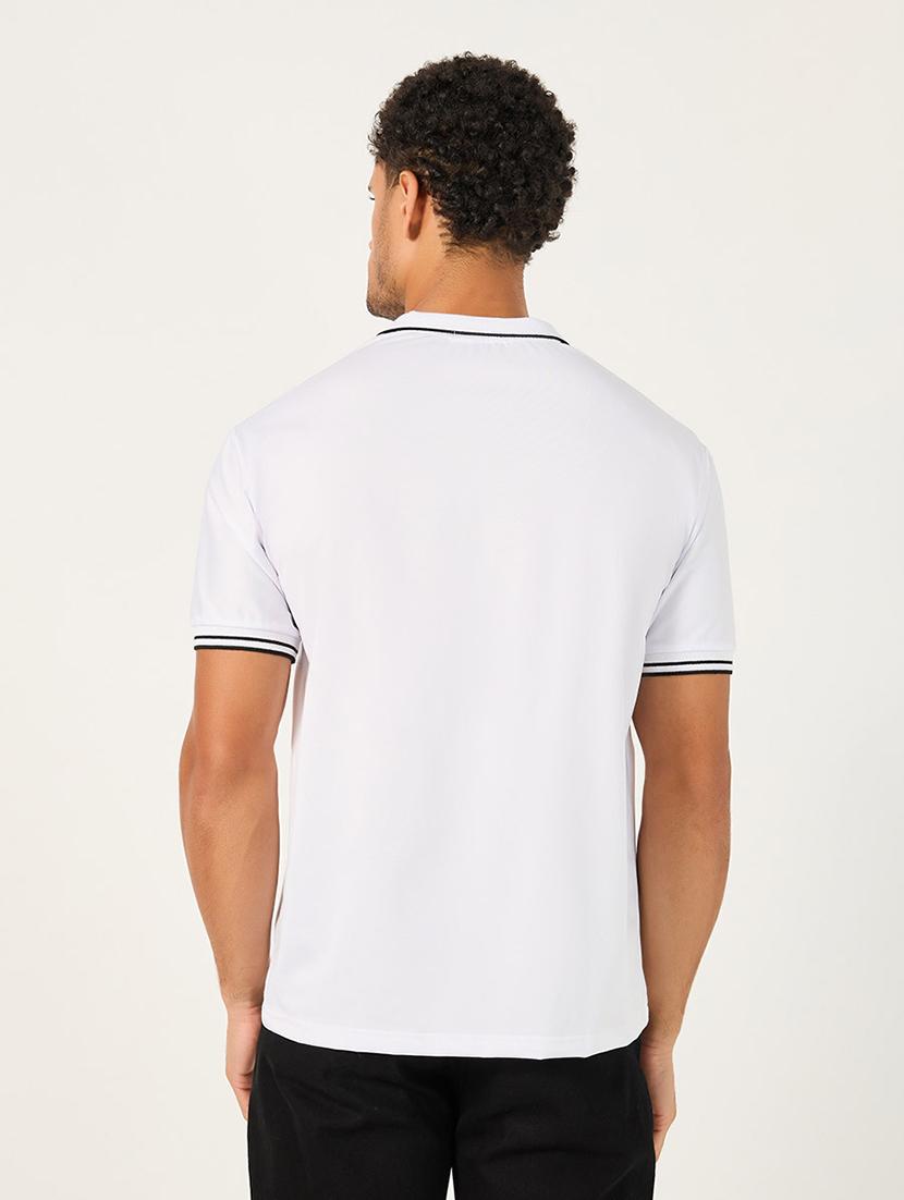 men solid short sleeve polo t-shirt - 21725289 -  Standard Image - 1