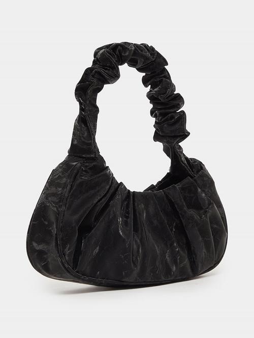 women black solid regular handbag - 21725330 -  Standard Image - 0