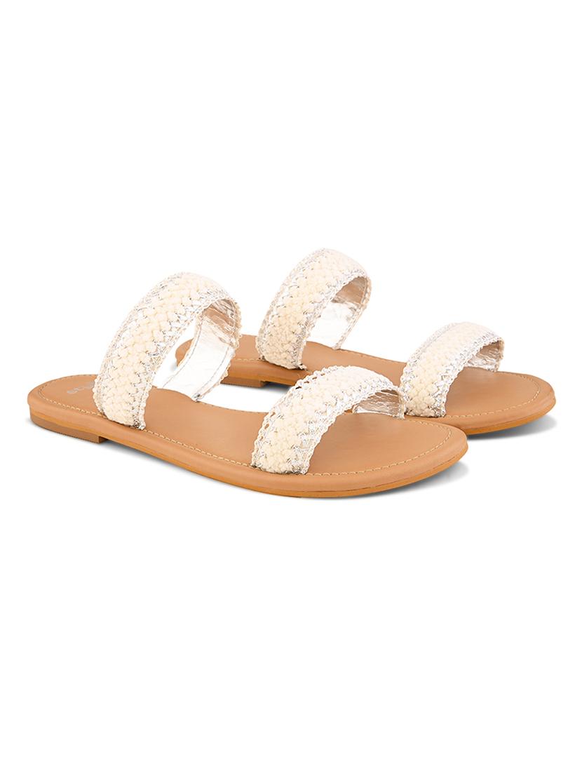 women white slip on sandal - 21725339 -  Standard Image - 1