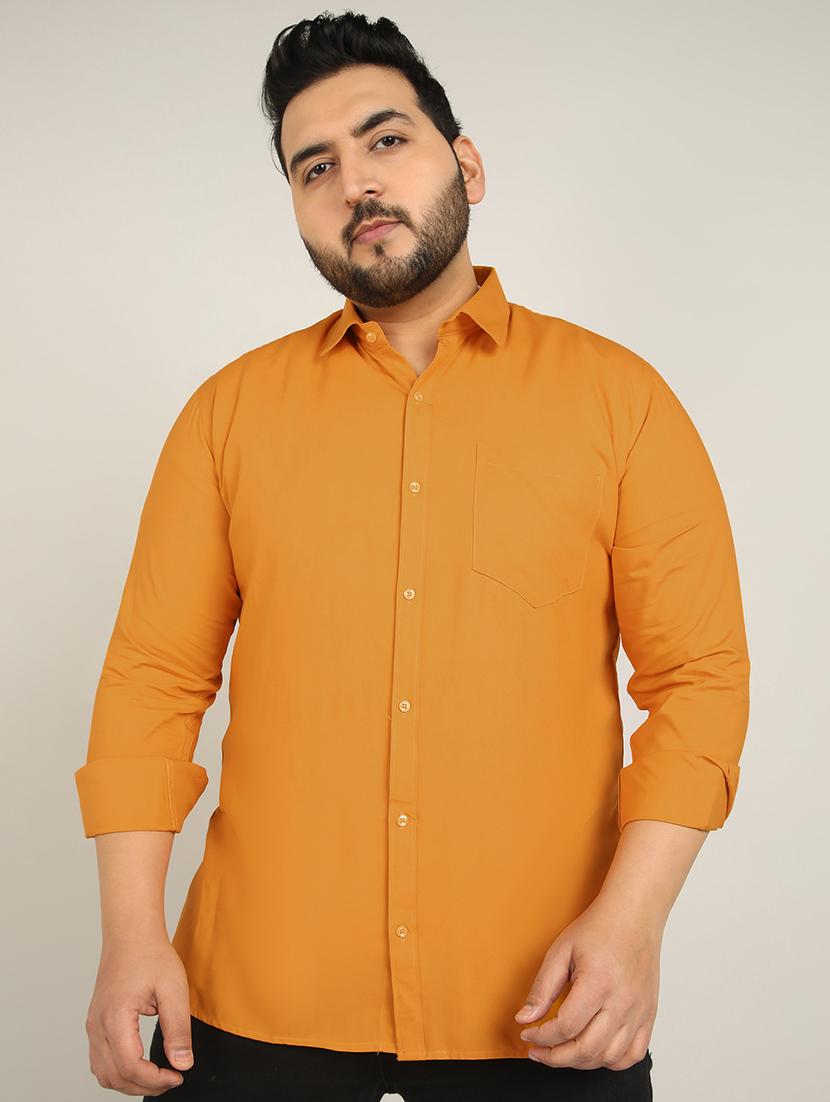 men solid long sleeve casual shirt - 21725458 -  Zoom Image - 0
