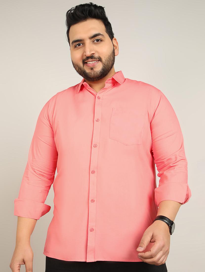 men solid long sleeve casual shirt