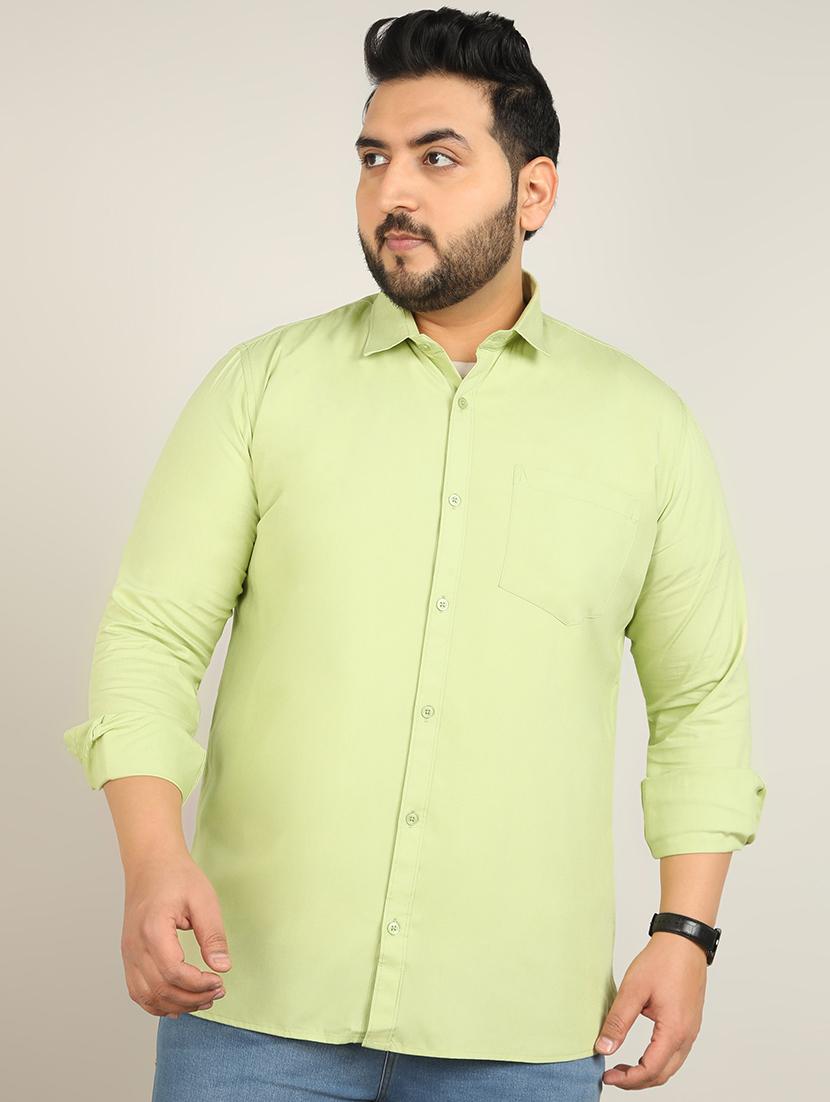 men solid long sleeve casual shirt