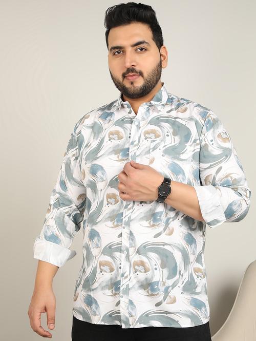 men printed long sleeve casual shirt - 21725477 -  Standard Image - 0