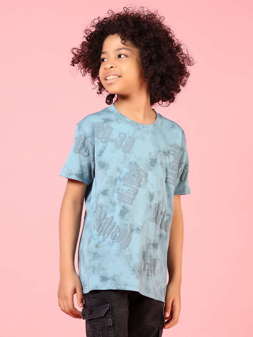 boys printed round neck t-shirt - 21725732 - Standard Image - 1