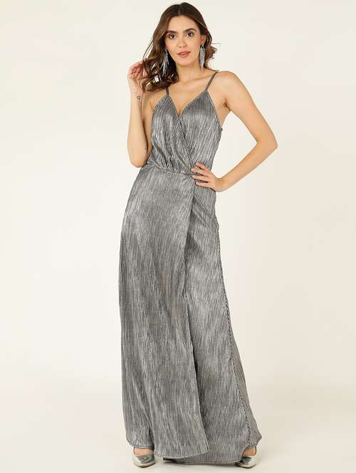 women self designed sleeveless high slit dress - 21725837 -  Standard Image - 0