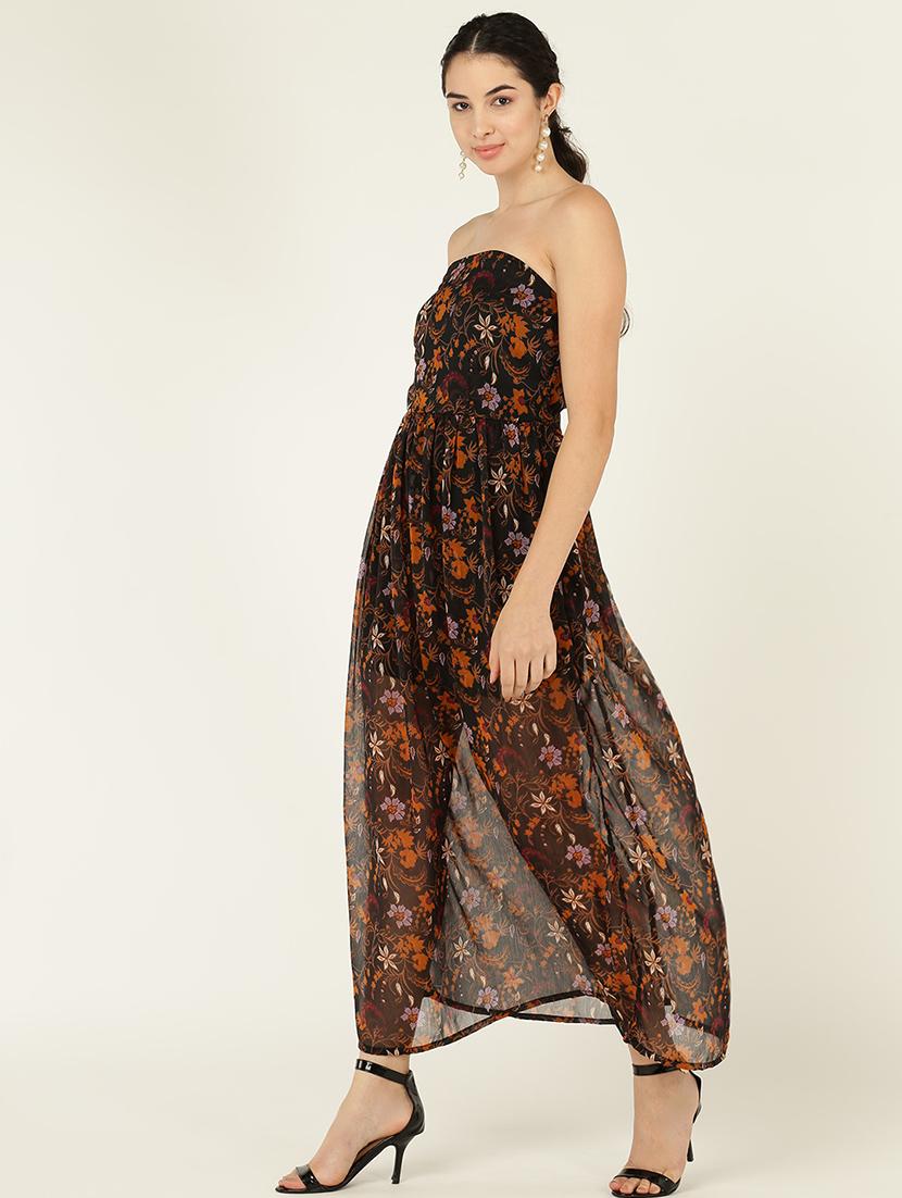 women floral print tube a-line dress - 21725893 -  Standard Image - 1