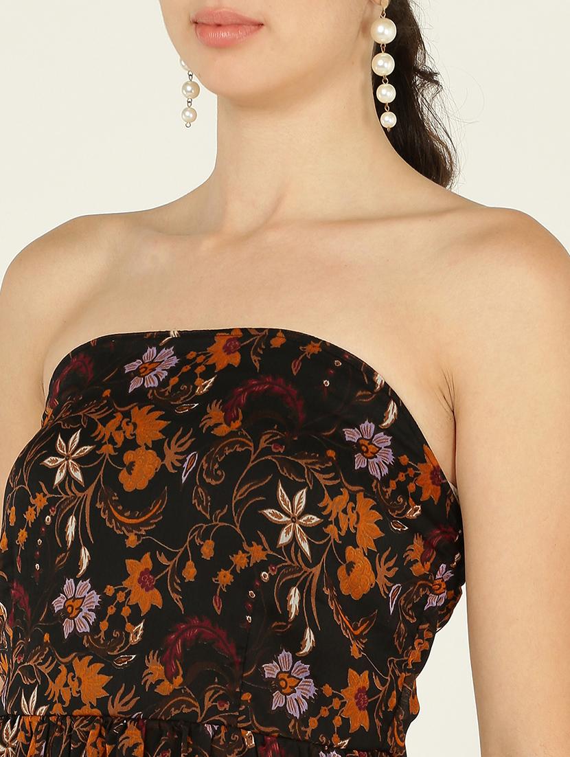 women floral print tube a-line dress - 21725893 - Standard Image - 4
