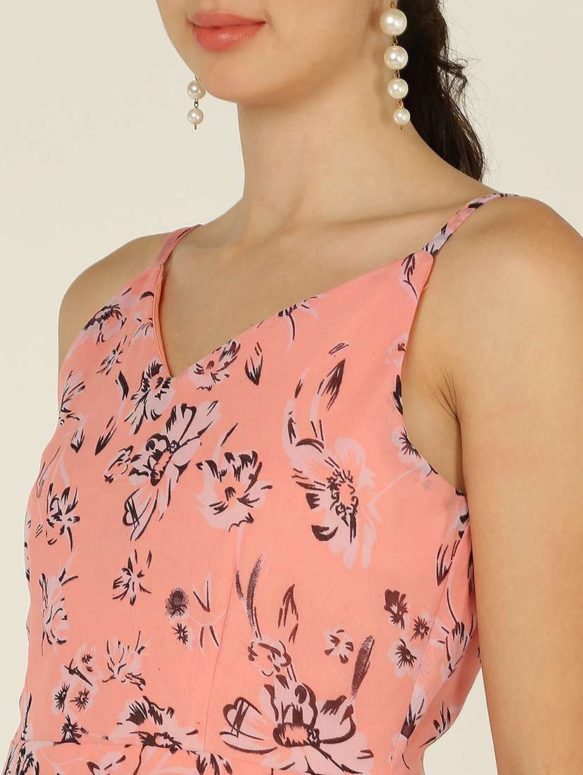 women floral print sleeveless a-line dress - 21725894 -  Standard Image - 4
