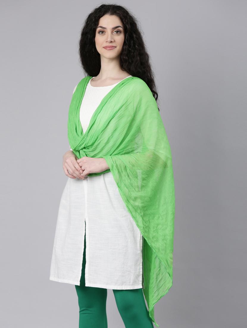 women solid chiffon dupatta   - 21728004 -  Standard Image - 1