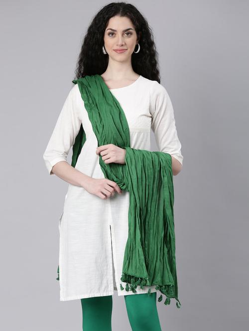 women green solid dupatta - 21728007 - Standard Image - 0
