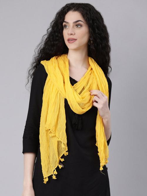 women yellow printed dupatta - 21728017 -  Standard Image - 0