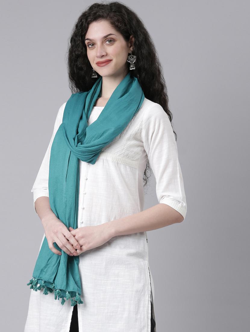 blue cotton dupatta - 21728027 - Standard Image - 1