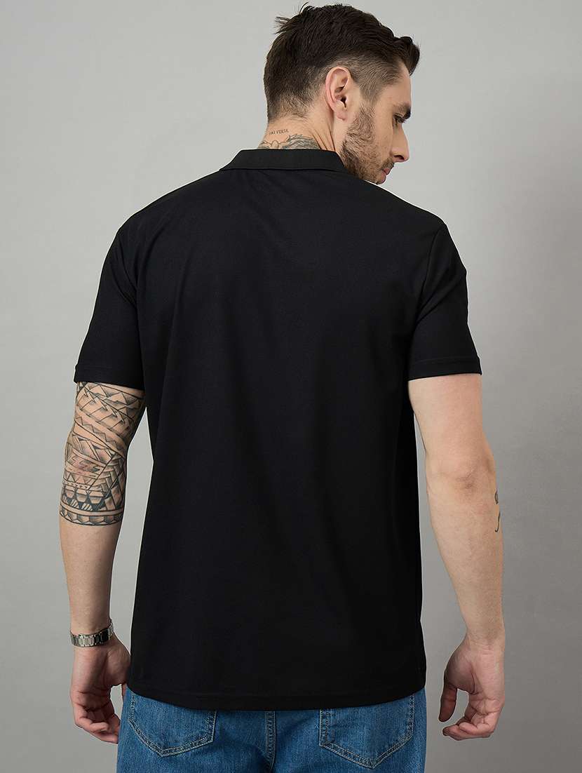 men short sleeves color block polo t-shirt - 21728059 -  Standard Image - 1