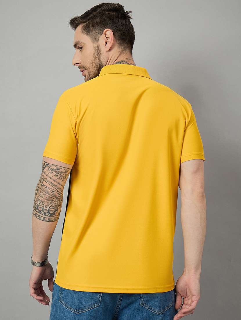 men short sleeves color block polo t-shirt - 21728078 -  Standard Image - 1