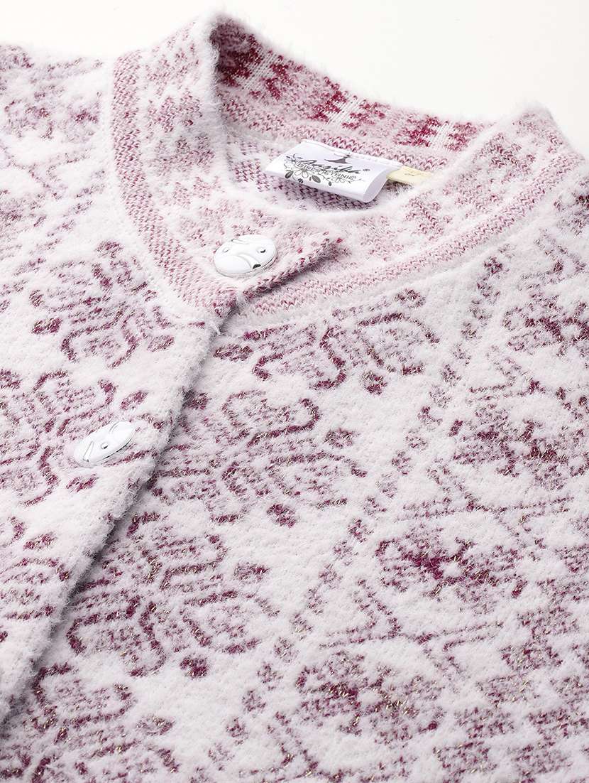 women long sleeves self design cardigan - 21728096 -  Standard Image - 4