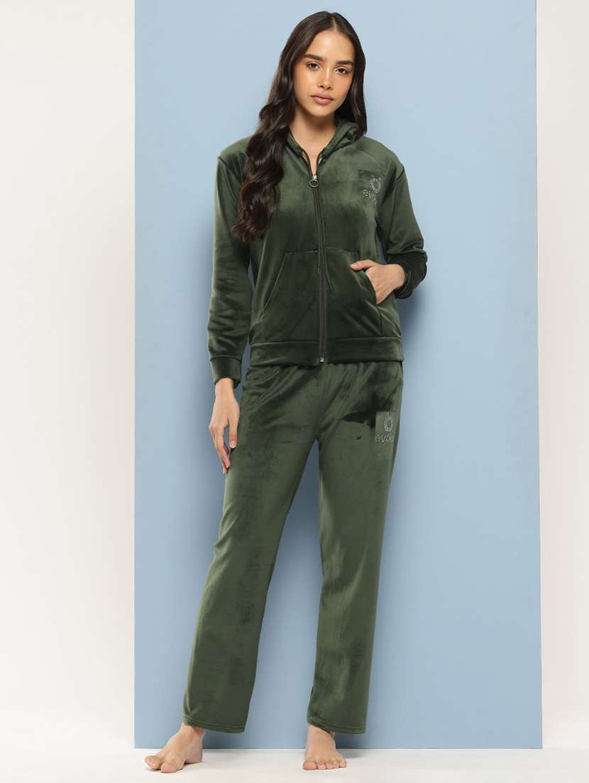 women hoodie and track pant co-ord set
