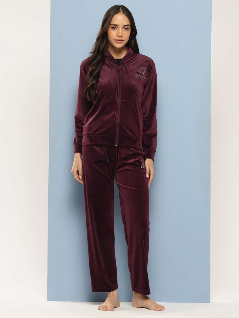 women hoodie and track pant co-ord set