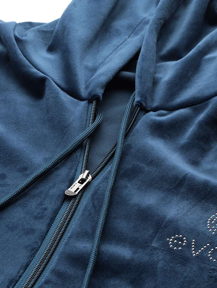 women hoodie and track pant co-ord set - 21728101 - Standard Image - 4