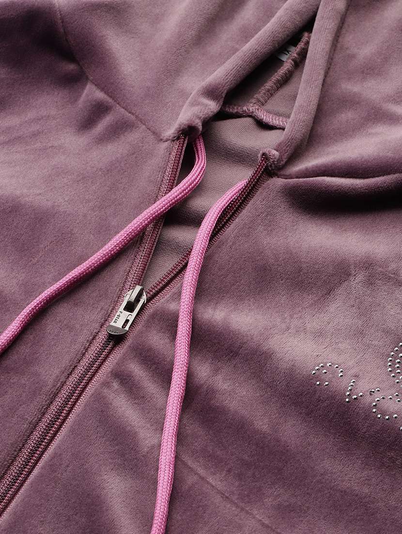 women hoodie and track pant co-ord set - 21728102 -  Standard Image - 4