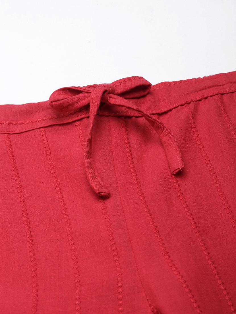 women mid rise embroidered tapered pant - 21728291 - Standard Image - 6