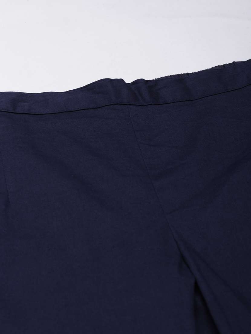 women mid rise solid cigarette pant - 21728296 -  Standard Image - 6