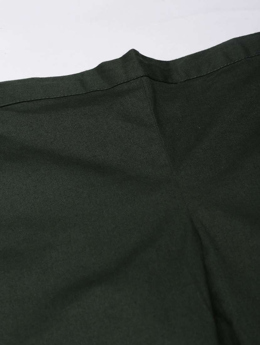 women mid rise solid cigarette pant - 21728297 -  Standard Image - 6