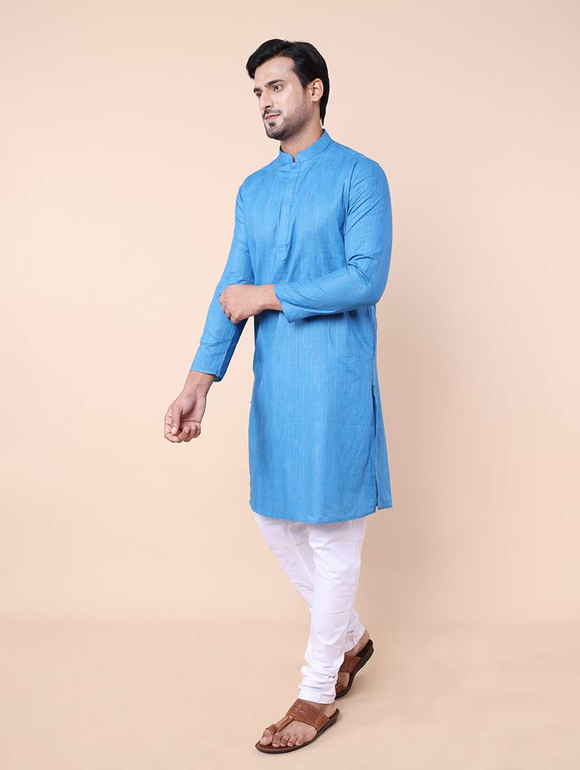 men self design kurta churidar set - 21728494 - Standard Image - 1